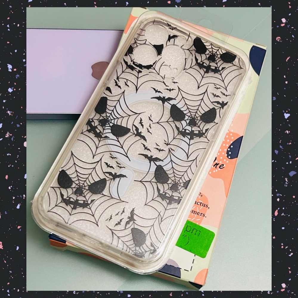 Cute Bat / Spider Web Design iPhone 13 Pro Max Clear Case By Skyseaco